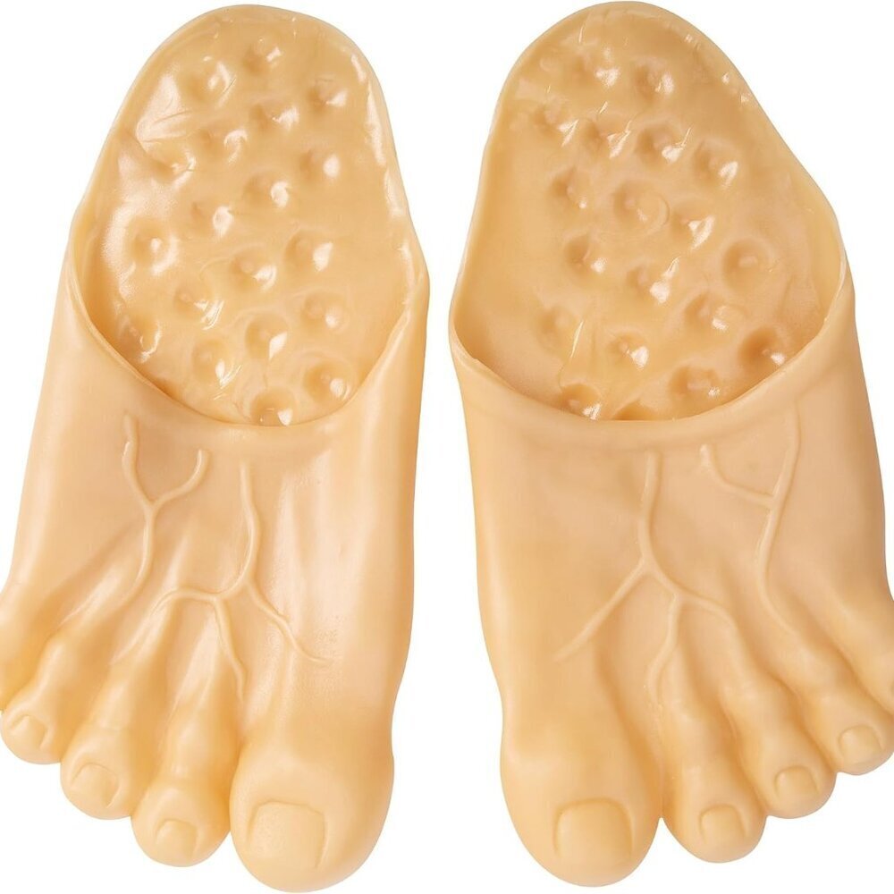 Halloween Big Foot Slippers Unisex PVC Funny Feet Costume Props for Cosplay